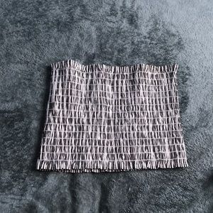 black ; white tube top